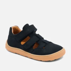 Bisgaard Kinder Floyd Barfuß Sandalen Navy