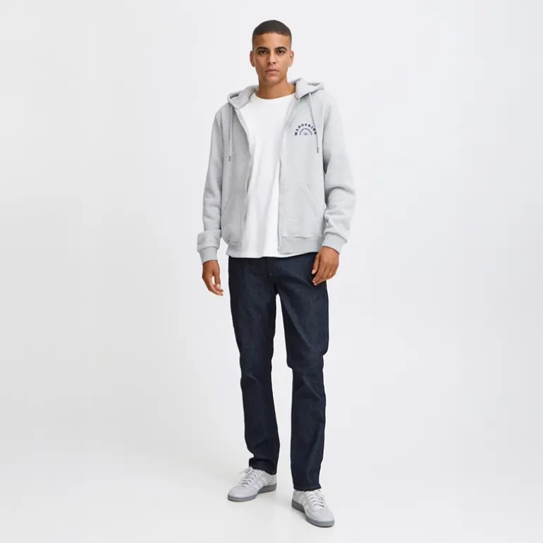 Blend Herren Reißverschluss Kapuzenpullover Stone Mix