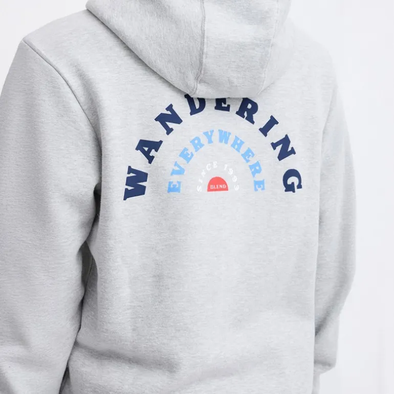 Blend Herren Reißverschluss Kapuzenpullover Stone Mix