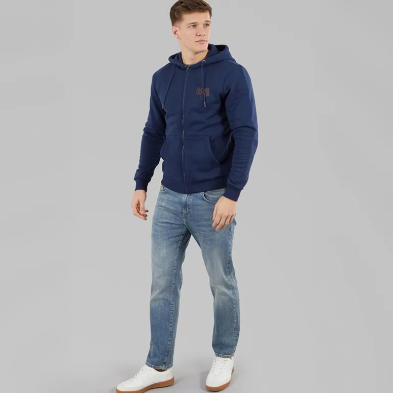 Blend Herren Reißverschluss Kapuzenpullover Dress Blues