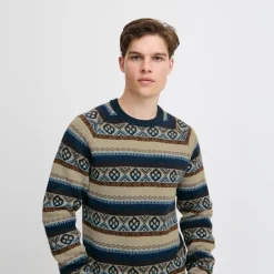 Blend Herren Strickpullover Dress Blues