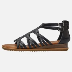 Blowfish Damen Bloomy Knöchel Riemen Sandalen Black Dyecut