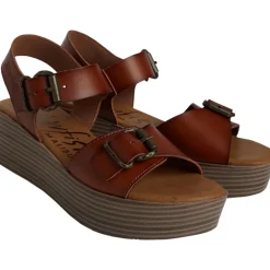 Blowfish Damen Leeds Platform Sandalen Braun
