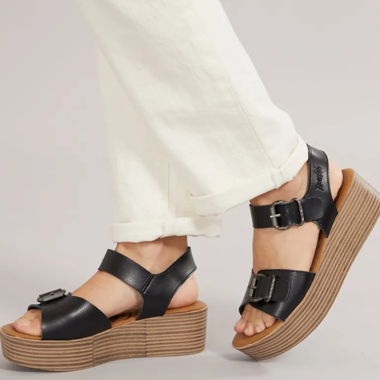 Blowfish Damen Leeds Sandalen Schwarz
