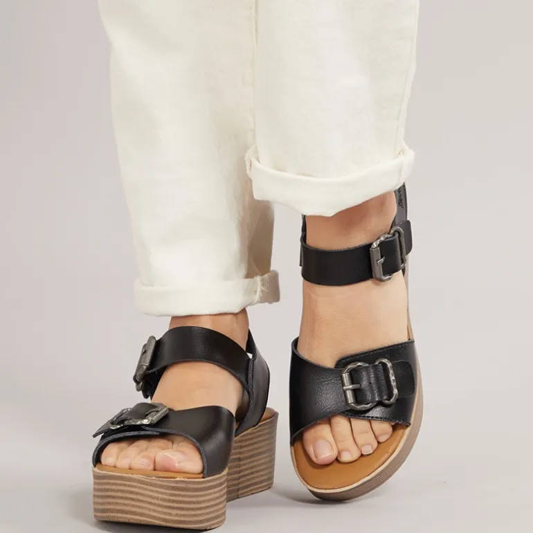 Blowfish Damen Leeds Sandalen Schwarz