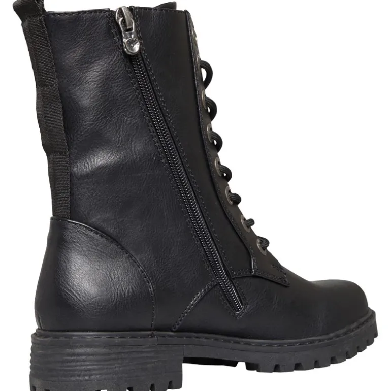 Blowfish Damen Rüschen Stiefel Schwarz Bronco