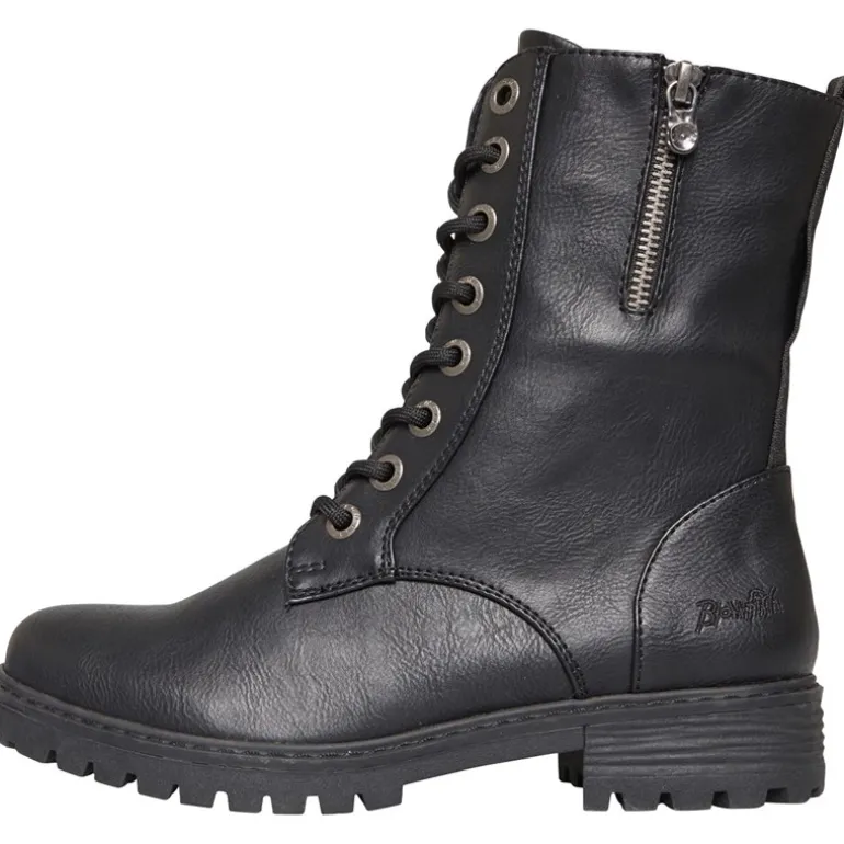Blowfish Damen Rüschen Stiefel Schwarz Bronco