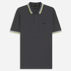 BOSS Herren Paddy Polo Shirt Dark Grey