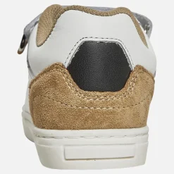 BOSS Junge Logo Klettverschluss Cupsohle Turnschuhe Weiss
