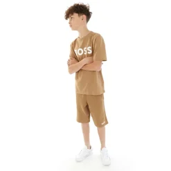 BOSS Jungen Jersey Shorts Braun