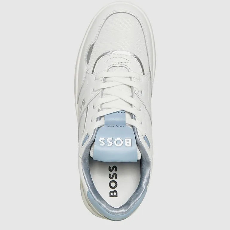 BOSS Junior Junge Court Turnschuhe Weiß