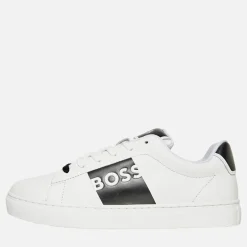 BOSS Junior Junge Cupsole Turnschuhe Weiß