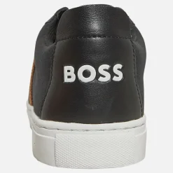 BOSS Junior Junge Logo Elastisch Turnschuhe Schwarz