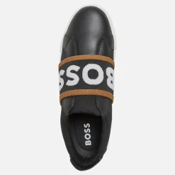 BOSS Junior Junge Logo Elastisch Turnschuhe Schwarz