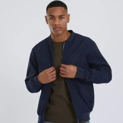 Brave Soul Bomberjacke Herren Sanjay Marineblau