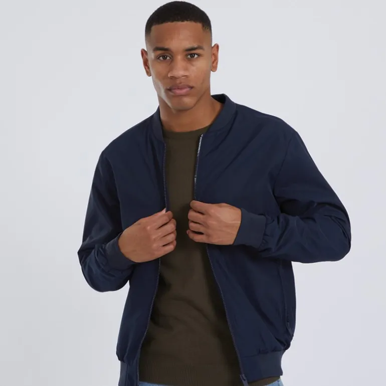 Brave Soul Bomberjacke Herren Sanjay Marineblau
