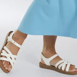 Brave Soul Damen Aria Sandalen Weiß