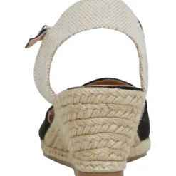 Brave Soul Damen Berry Wedge Sandalen Schwarz