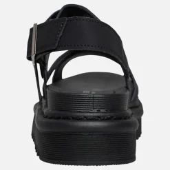 Brave Soul Damen Debbie Knöchel Riemen Sandalen Schwarz