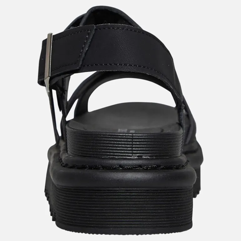 Brave Soul Damen Debbie Knöchel Riemen Sandalen Schwarz
