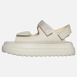 Brave Soul Damen klobige Knöchelriemen Sandalen Cream