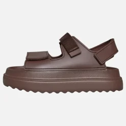Brave Soul Damen klobige Knöchelriemen Sandalen Mocha