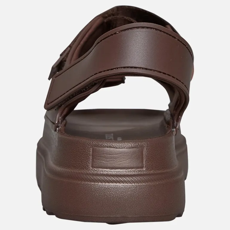 Brave Soul Damen klobige Knöchelriemen Sandalen Mocha