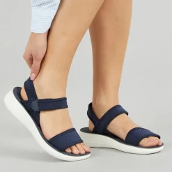 Brave Soul Damen Nova Knöchel Riemen Sandalen Navy