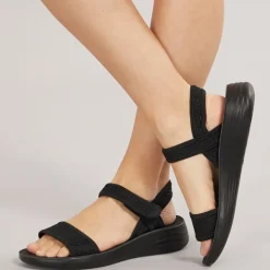Brave Soul Damen Nova Sandalen Schwarz