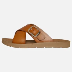 Brave Soul Damen Riemchen Sandalen Tan