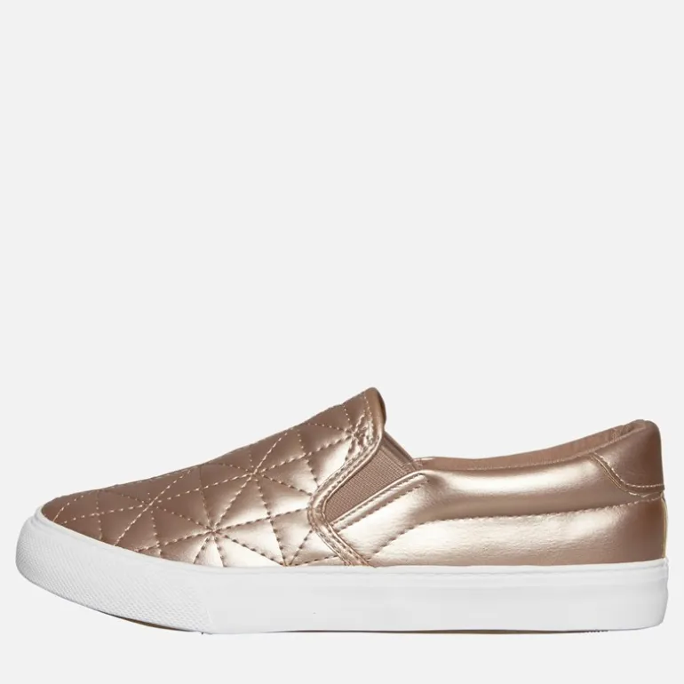 Brave Soul Damen Stern Stepp Leicht Anziehbar Sneaker Rose Gold Metallic