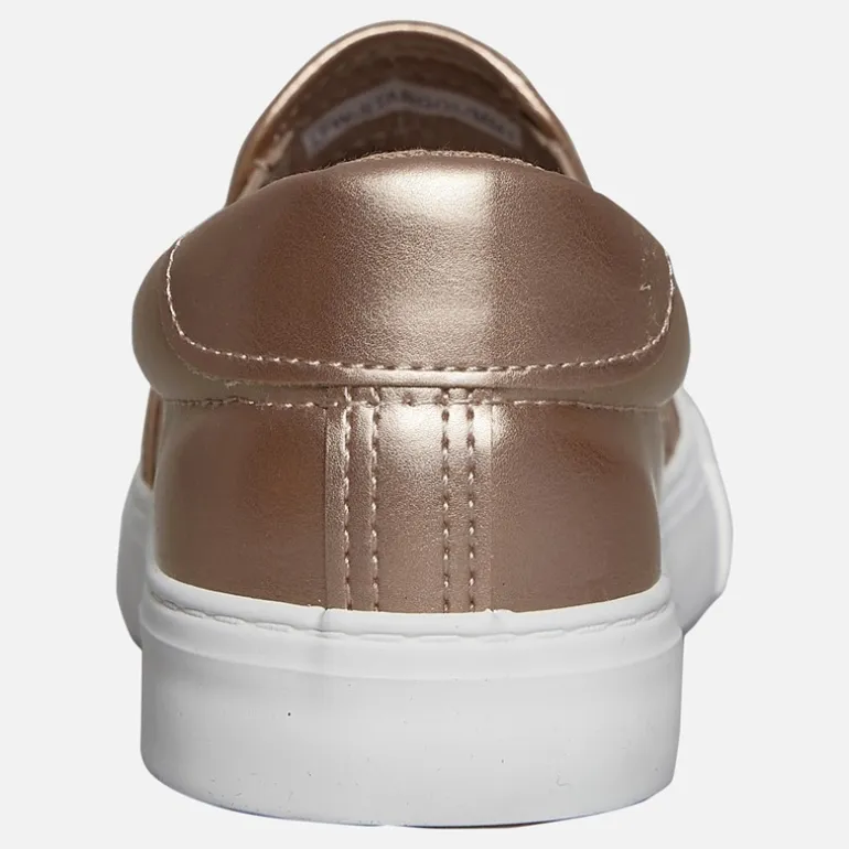 Brave Soul Damen Stern Stepp Leicht Anziehbar Sneaker Rose Gold Metallic