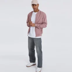 Brave Soul Herren Bomberjacke Sanjay Pink