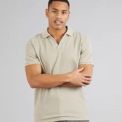 Brave Soul Herren Cadby Kurzarm Polohemden Braun