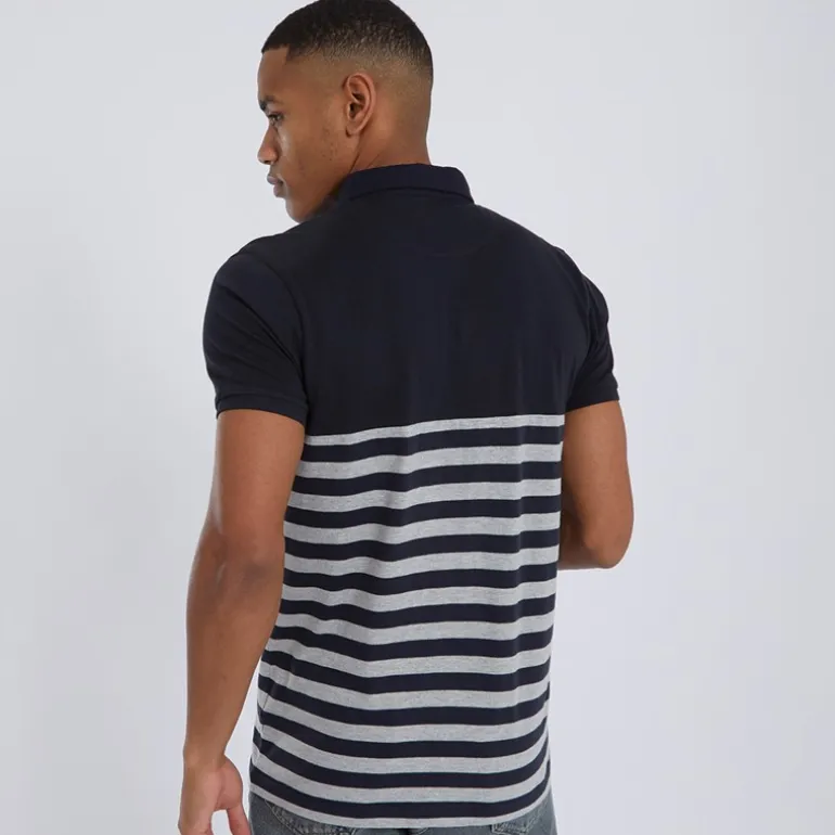 Brave Soul Herren Chaybird Kurzarm Polohemden Navy