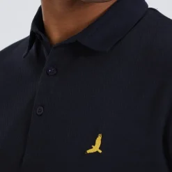 Brave Soul Herren Chaybird Kurzarm Polohemden Navy