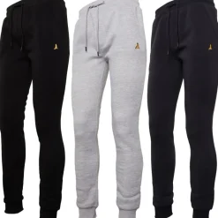 Brave Soul Herren Clinton Jogginghose 3er-Pack Schwarz/Grau/Marineblau