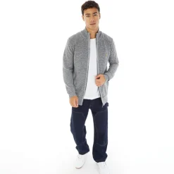 Brave Soul Herren Damir Pullover Grau