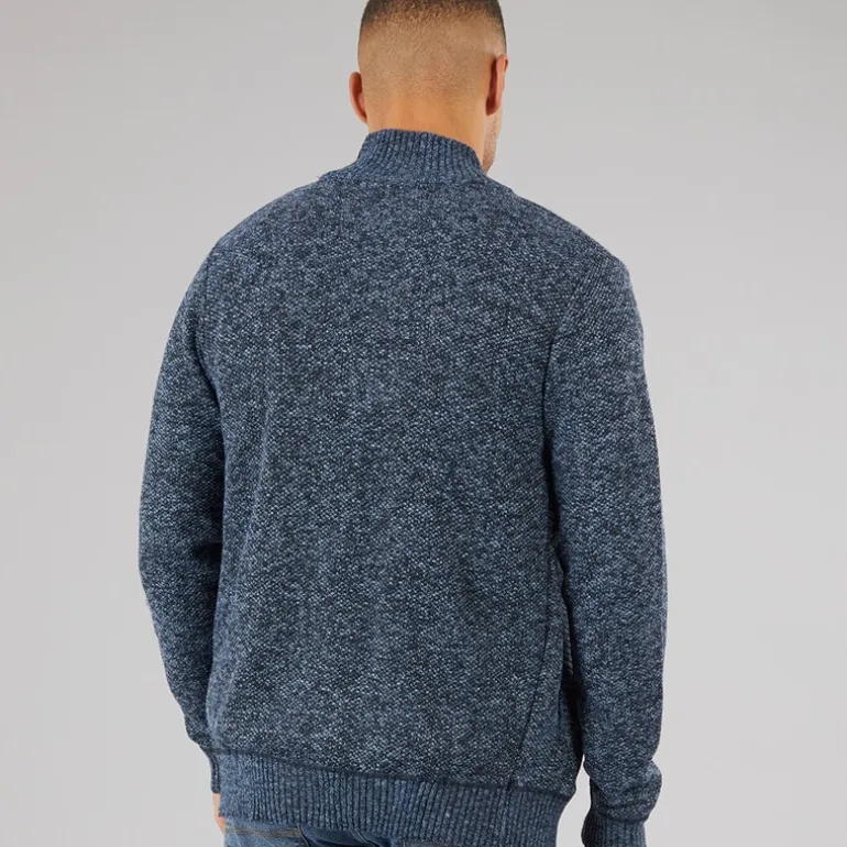 Brave Soul Herren Damir Pullover Blau