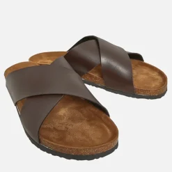 Brave Soul Herren Dawson Sandalen Dunkelbraun