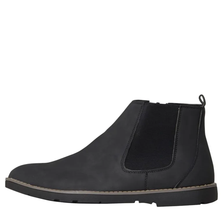 Brave Soul Herren Garret Chelsea Stiefeletten Schwarz