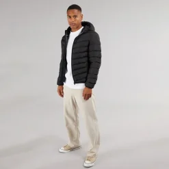 Brave Soul Herren Grantplain Pufferjacke Schwarz