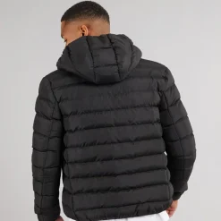 Brave Soul Herren Grantplain Pufferjacke Schwarz