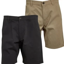 Brave Soul Herren Hansen Chino Shorts Zwei Pack Dunkles Marine/Stein