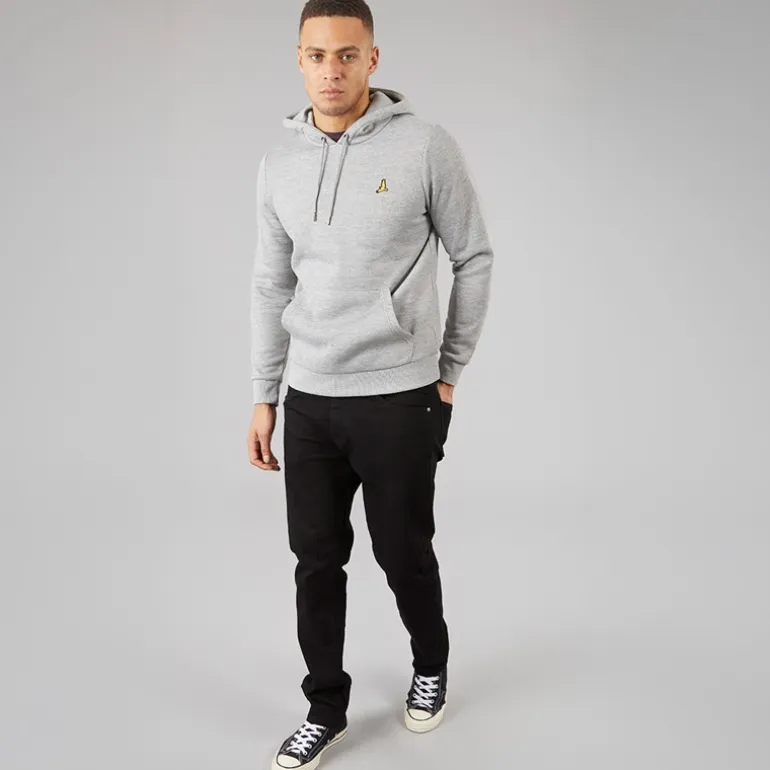 Brave Soul Herren Howard Drei-Pack Hoodies Schwarz/Grau/Marineblau