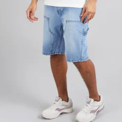 Brave Soul Herren Joiner Locker geschnittene Zimmermann Shorts Light Blue