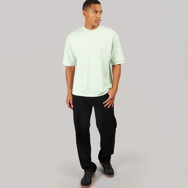 Brave Soul Herren Keikog Oversized T Shirt Washed Mint