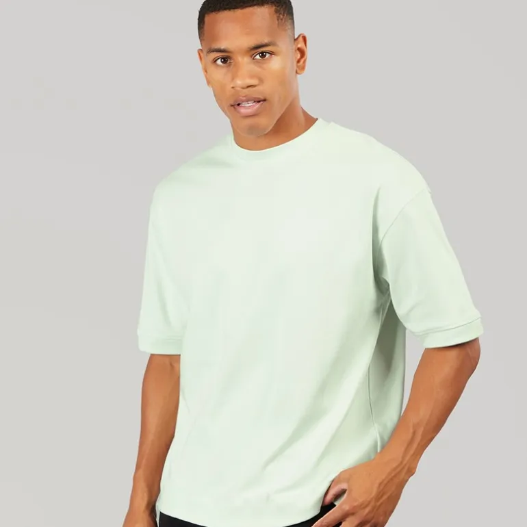 Brave Soul Herren Keikog Oversized T Shirt Washed Mint