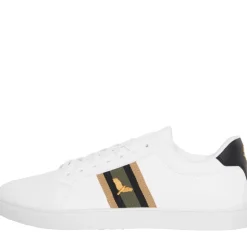 Brave Soul Herren Louie Eagle PU Pumps Weiß / Grün / Gold