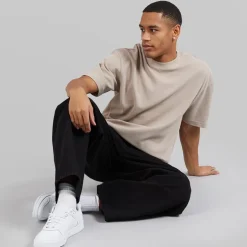 Brave Soul Herren Relaxed Fit Lao T-Shirts Ecru